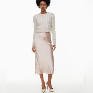 COPY - ARITZIA BABTON SLIP SATIN MIDI SKIRT